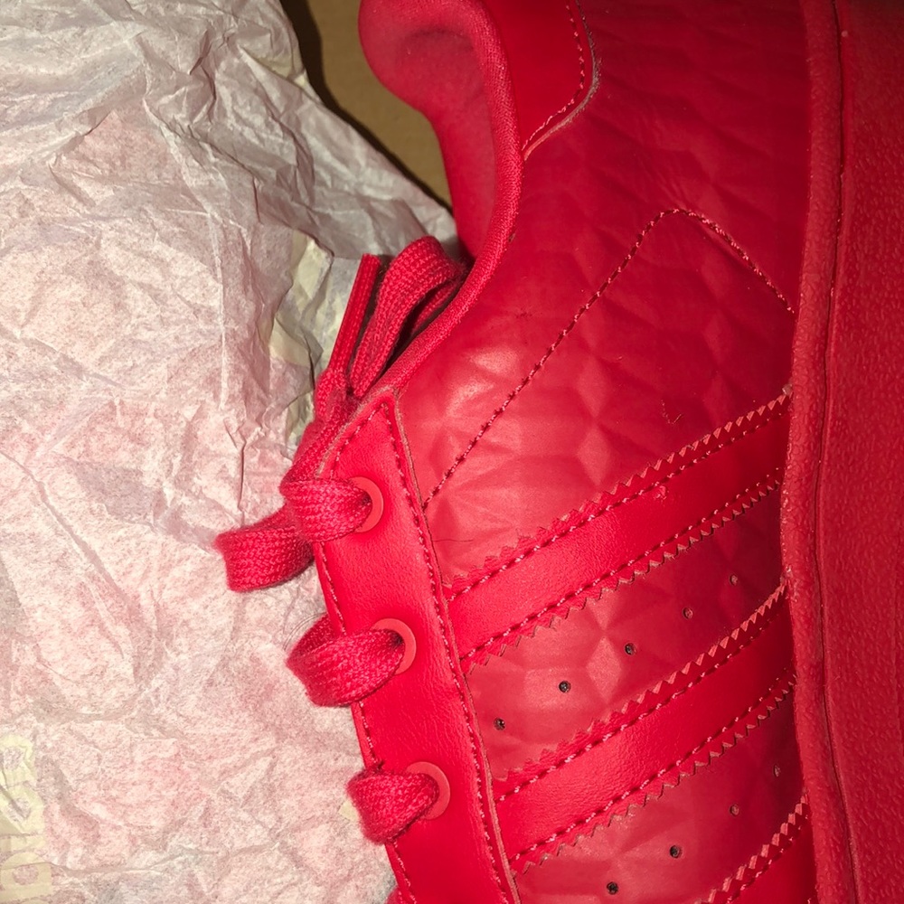 Super star adidas triple red J